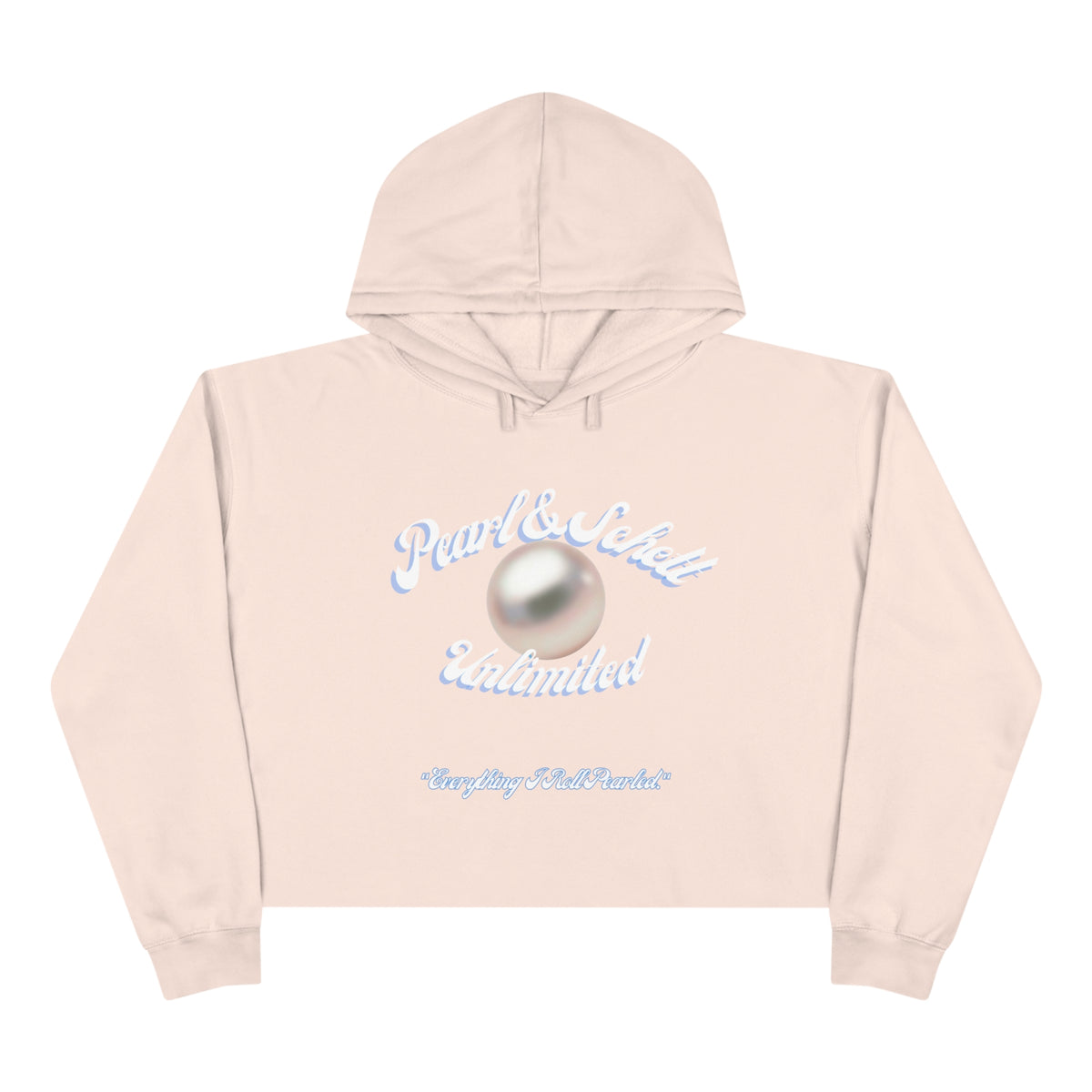 P.S. Unltd. “Pearl goddess” Crop Hoodie